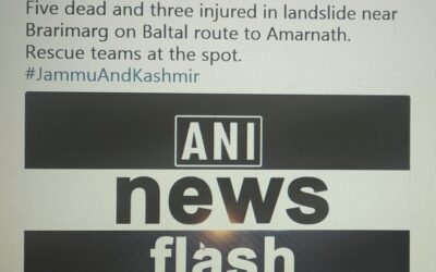 अमरनाथ यात्रा मार्ग बालटाल में जमीन खिसकने से पांच यात्रियों की मौत