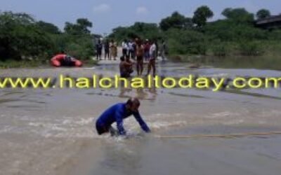 पानी का तेज़ बहाव बहा ले गया दो युवकों को