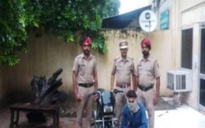 जालंधर देहाती पुलिस ने चोरी के मोटरसाईकल सहित युवक को किया काबू