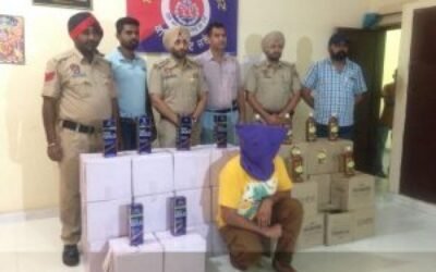 चंडीगढ़ से ला रहा था शराब तस्कर चड़ा पुलिस के हत्थे