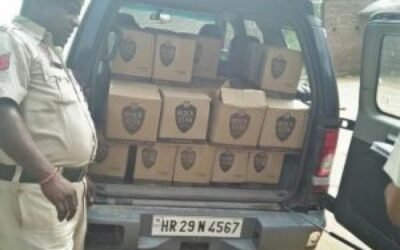 कांग्रेसी नेता के खेतों से भारी मात्रा में अवैध शराब बरामद