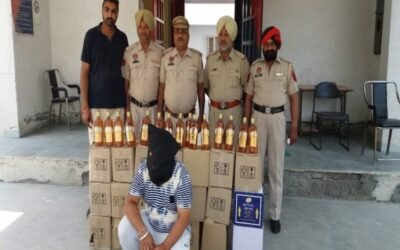 शराब तस्करी के आरोप में पुलिस ने एक आरोपी को किया काबू