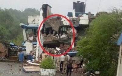 हिमाचल में बारिष बनी आफत, ताश के पत्तों की तरह गिरी जूस फैकट्री