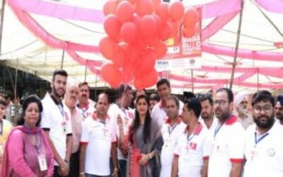 मेगा रक्तदान को समर्पित जागरूकता रैली का आयोजन