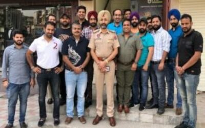 क्राईम को रोकने के लिए मोबाईल एसोसिएशन से की बैठक