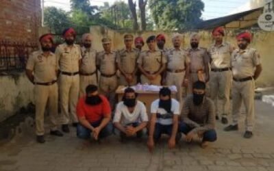 2 करोड़ की हैरोइन, 2.45 लाख ड्रग मनी समेत 4 तस्कर काबू