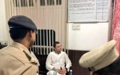 कांग्रेस के राष्ट्रिय अध्यक्ष राहूल गांधी को दिल्ली पुलिस ने किया गिरफ्तार