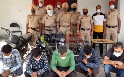 CIA स्टाफ की पुलिस ने चोरी और लूट की वारदात को अंज़ाम देने वाले चार आरोपियों को किया गिरफ्तार