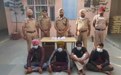 दीवाली से पहले जालंधर पुलिस की बड़ी कारवाई, नाज़ायज़ हथियारों के साथ चार गैंगस्टर काबू