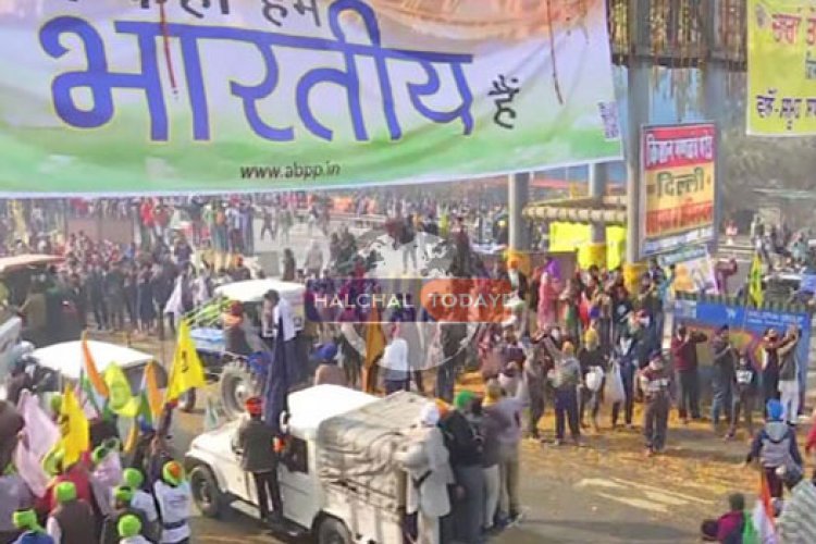 दिल्ली पहुंचते ही किसानों पर होने लगी इस चीज़ की बारिष