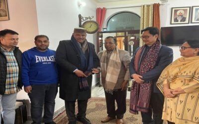 केंद्रीय कानून मंत्री Kiren Rijiju और एससी कमीशन के चेयरमेन विजय सांपला का फगवाड़ा पहुंचने पर हुआ स्वागत