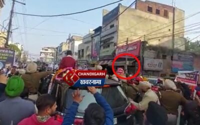 दिल्ली के मुख्यमंत्री अरविंद केज़रीवाल का फगवाड़ा में विरोध, सिक्ख जत्थेबंदियों ने दिखाया जूता