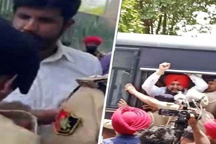 सीएम आवास के अंदर कांग्रेसियों का धरना, चंडीगढ़ पुलिस ने प्रधान सहित कई विधायक लिए हिरासत में
