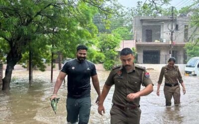 बारिष की आफत में लोगों के लिए मसीहा बना पंजाब पुलिस का यह SHO