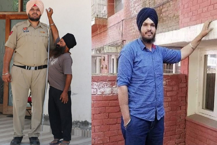 7.6 फीट लंबा पूर्व कॉन्स्टेबल गिरफ्तारए सिक्खी बाणे में दिखाता था गतके के जौहर