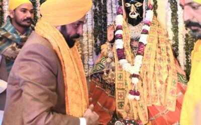 माँ बगलामुखी धाम लुधियाना में नतमस्तक हुए पंजाब के मुख्यमंत्री भगवंत मान