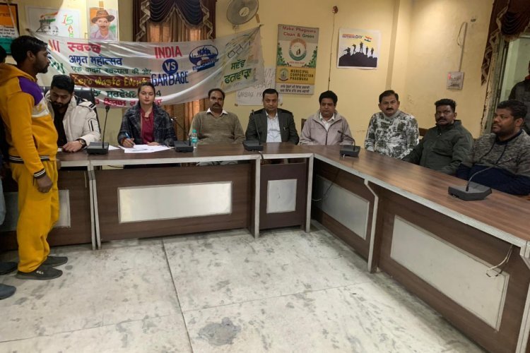 नगर निगम के सफाई कर्मचारियों के लिए मैडकिल कैंप का आयोज़न