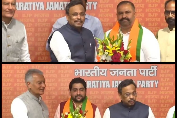 राजनिति के दो कट्टड़ दुश्मन एक साथ हुए भाज़पा में शामिल