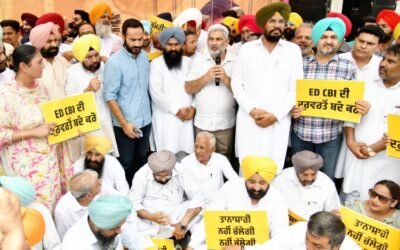 अरविंद केजरीवाल की गिरफ्तारी के खिलाफ ‘आप’ नेताओं ने जालंधर में किया बड़ा प्रदर्शन