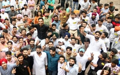 पीयू छात्रसंघ चुनाव : सीवाईएसएस के उम्मीदवार प्रिंस चौधरी ने अध्यक्ष पद के लिए भरा नामांकन