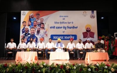 मुख्यमंत्री की ओर से भारतीय हॉकी टीम के पंजाबी खिलाड़ियों का नकद इनामों से सम्मान