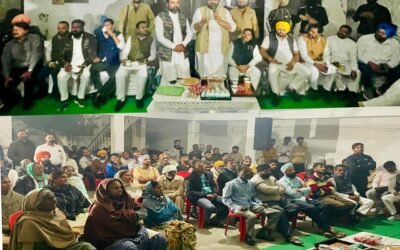 गुरदीप रंधावा ने गांव शाहसमश में चुनावी सभा को किया संबोधित