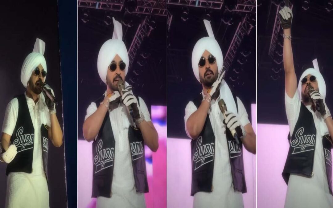 Live Show के दौरान दिलज़ीत का मंच पर डायलॉग, साला नहीं झुकेगा तो क्या जीजा झुक जाएगा