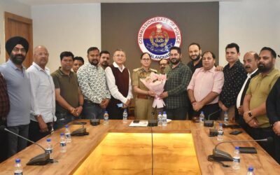इलेक्ट्रॉनिक मीडिया एसोसिएशन ने प्रधान  साही की अध्यक्षता में सीपी जालंधर से की मुलाकात