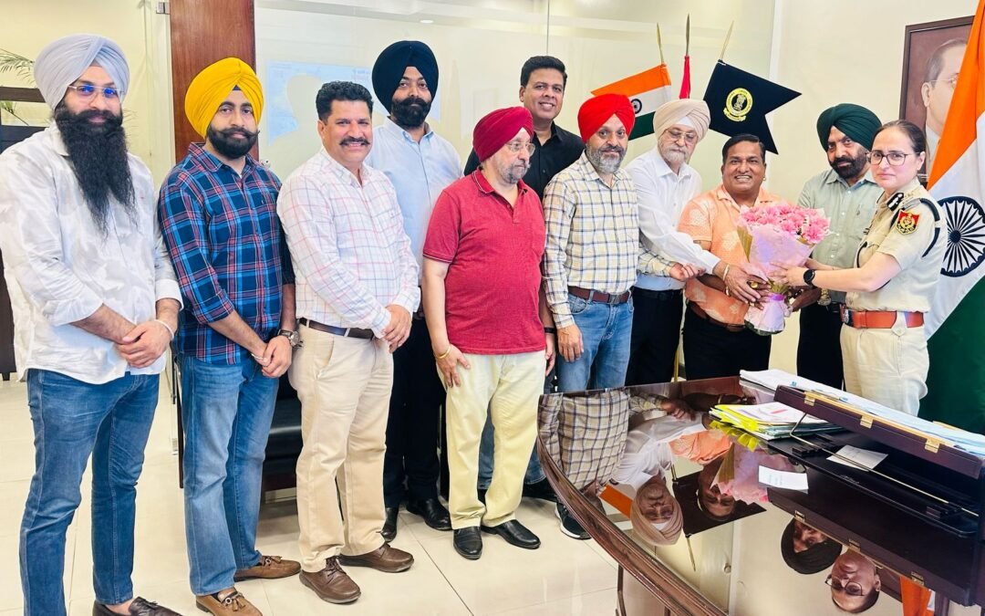 प्रधान Rajiv Duggal की अध्यक्ष्ता में CP जालंधर से मिले Model मार्किट के सदस्य