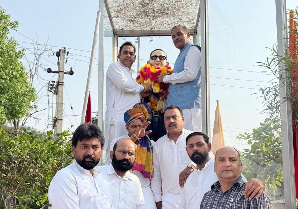 पन्नू की चुनौती को स्वीकार कर दिन भर फिल्लौर के डॉ अंबेडकर चौक पर डटे रहे सांपला