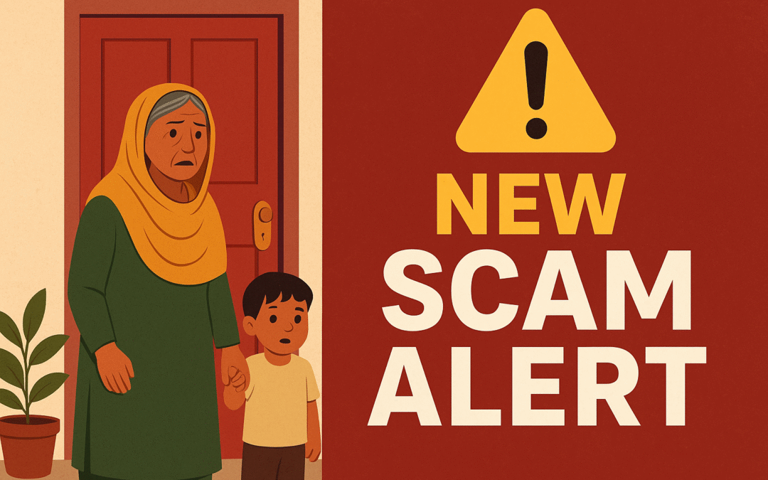 नया स्कैम अलर्ट: बुजुर्ग महिला और छोटे बच्चे का सहारा लेकर घरों की रेकी