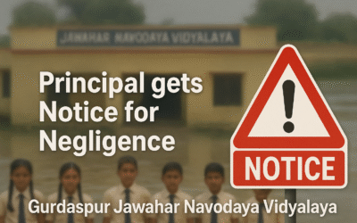 जवाहर नवोदय विद्यालय दीनानगर के प्रिंसिपल को कारण बताओ नोटिस, बच्चों की सुरक्षा में लापरवाही का आरोप