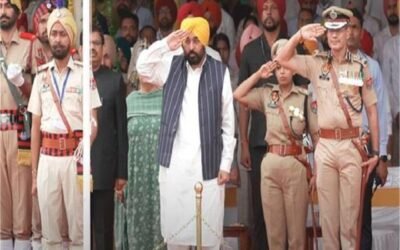 फरीदकोट में राज्य स्तरीय समारोह में मुख्यमंत्री भगवंत मान ने फहराया तिरंगा