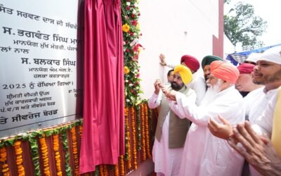 मुख्यमंत्री भगवंत मान और संत निरंजन दास जी ने 3.4 करोड़ की लागत वाले एस.टी.पी. का किया शिलान्यास