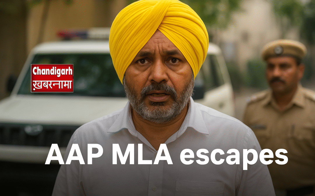 AAP विधायक हरमीत सिंह पठानमाजरा पुलिस हिरासत से फरार, फायरिंग में एक सिपाही घायल