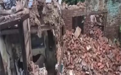 जालंधर में बड़ा हादसा टला: बारिश से जमींदोज हुआ मकान, बाल-बाल बचा परिवार