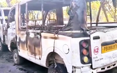 फगवाड़ा के सुखचैन नगर में आधी रात आगज़नी, तीन वाहन रहस्यमयी हालात में जलकर राख