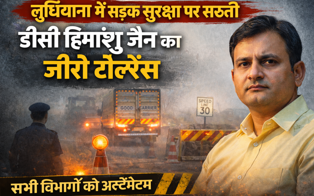 लुधियाना में सड़क सुरक्षा पर सख्ती: डीसी हिमांशु जैन का जीरो टॉलरेंस, सभी विभागों को अल्टीमेटम