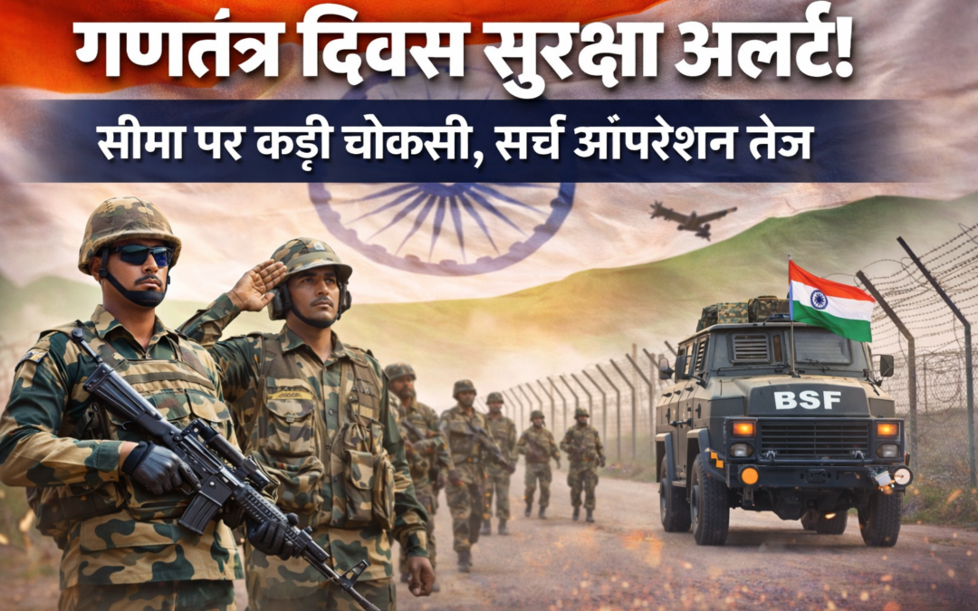 गणतंत्र दिवस से पहले सुरक्षा सख्त, सीमा पर हाई अलर्ट और सर्च ऑपरेशन तेज