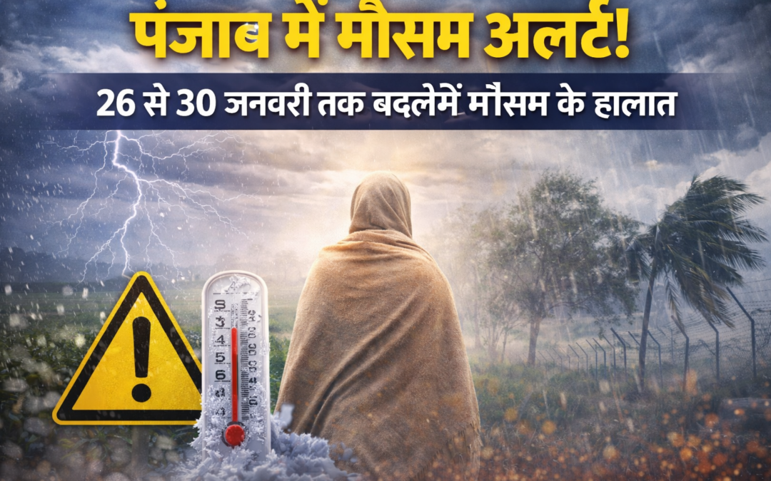 पंजाब में फिर बढ़ी ठंड, 26 से 30 जनवरी तक मौसम अलर्ट जारी