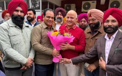 बीसी विंग दोआबा के नवनियुक्त इंचार्ज दलजीत राजू ने मनीष सिसोदिया से की मुलाकात, संगठन मजबूती पर हुई चर्चा