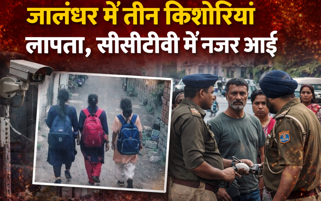 जालंधर में तीन किशोरियां लापता, सीसीटीवी में घर से निकलती दिखीं