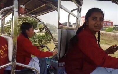 जालंधर की नन्हीं बेटी बनी मिसाल, ई-रिक्शा चलाकर बहनों को लेकर जाती है स्कूल