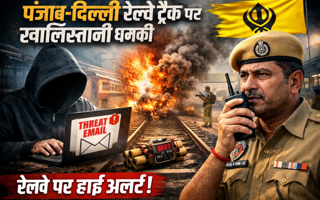 पंजाब-दिल्ली रेलवे ट्रैक को बम से उड़ाने की धमकी, खालिस्तान नेशनल आर्मी के नाम से ई-मेल
