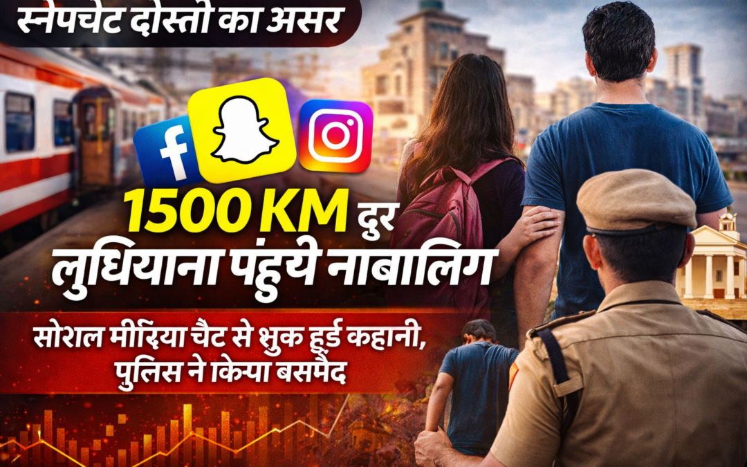 स्नैपचैट दोस्ती बनी वजह: मध्यप्रदेश की नाबालिग 1500 KM दूर लुधियाना पहुंची, पुलिस ने किया बरामद