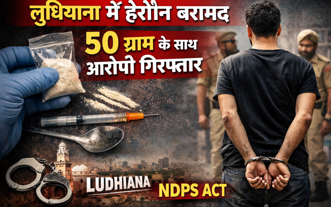 पुलिस की नशा तस्करी पर बड़ी कार्रवाई: 50 ग्राम हेरोइन के साथ युवक गिरफ्तार