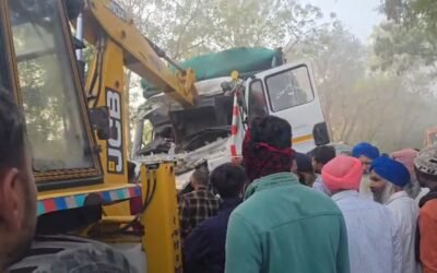 पटियाला में भीषण सड़क हादसा, PRTC बस-टिपर और बाइक की टक्कर में 2 की मौत