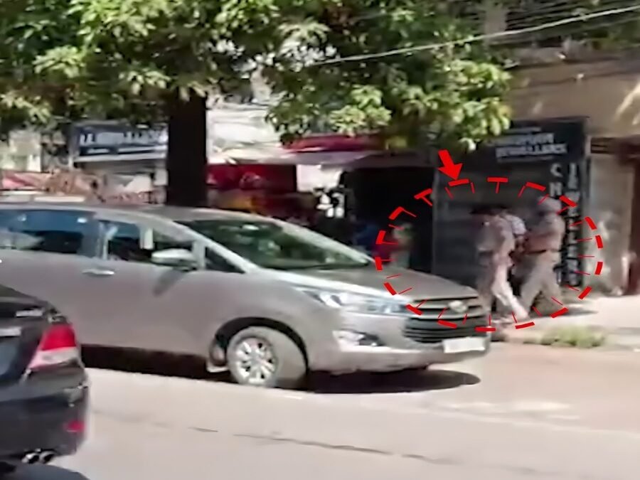 अमृतसर में पुलिस हिरासत से युवक फरार, महिला थार गाड़ी में लेकर भागी—वीडियो वायरल