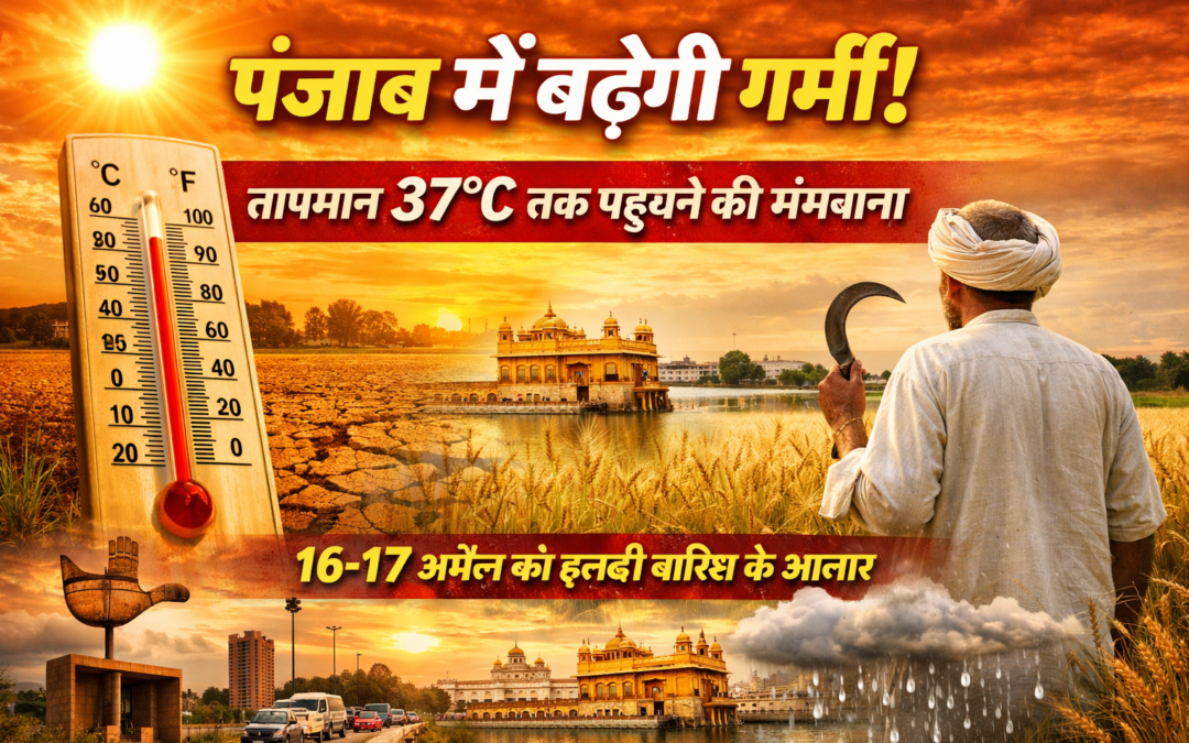 पंजाब में फिर बढ़ेगी गर्मी: अगले हफ्ते तापमान में 4-6°C तक उछाल, जानिए मौसम अपडेट