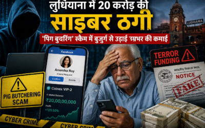लुधियाना में 20 करोड़ की साइबर ठगी, ‘पिग बुचरिंग’ स्कैम में बुजुर्ग से उड़ाई उम्रभर की कमाई